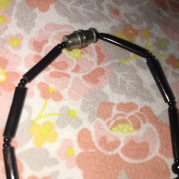 Vintage Bakelite Black Bracelet TESTED - Picture 4 of 4